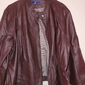 Women's Apt 9 Leather Jacket 3x plus size